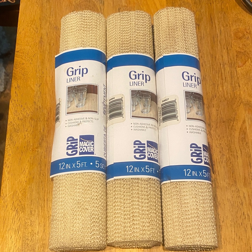 3/$15. Grip Liner - Tan shelf liner, non-adhesive